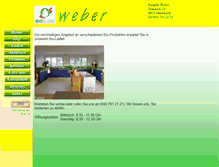 Tablet Screenshot of bioweber.ch